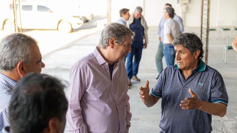 Félix con productores de Lavalle: ""la economía regional mendocina es la más afectada del país"